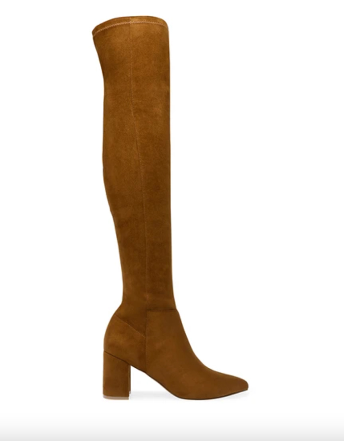 brown over the knee boot