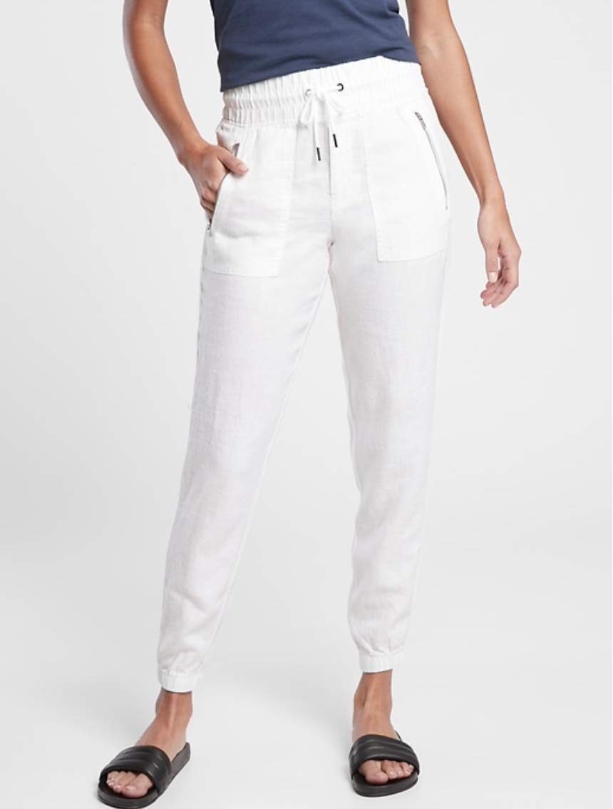 white linen pants for women