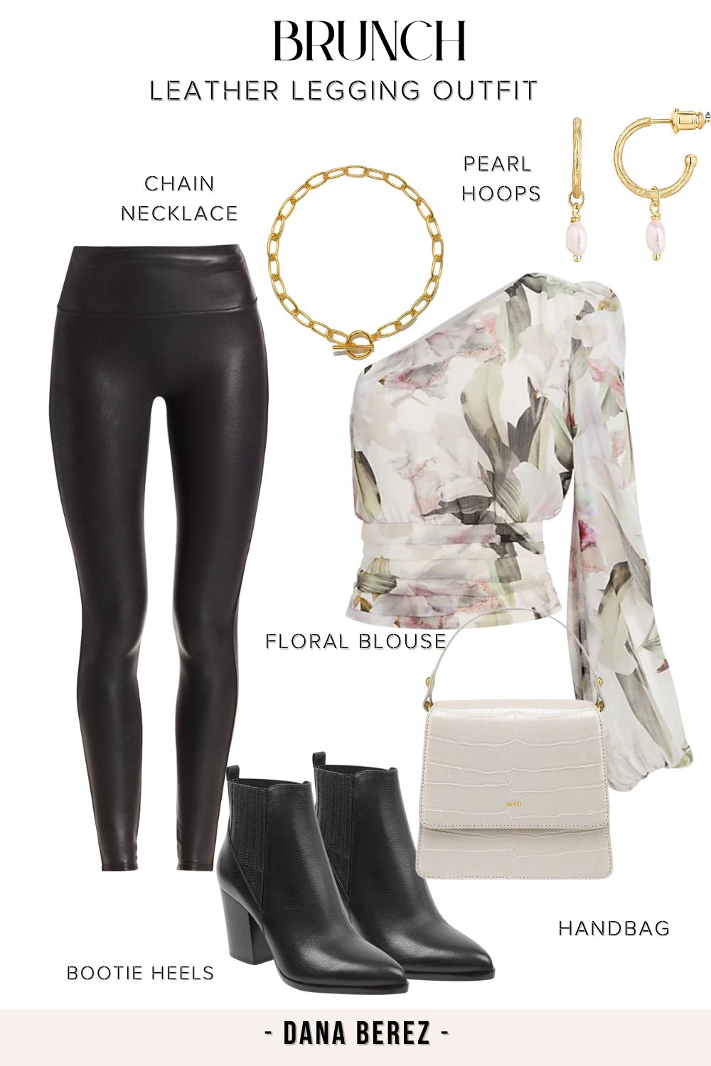 Leather Leggings Outfit for Brunch