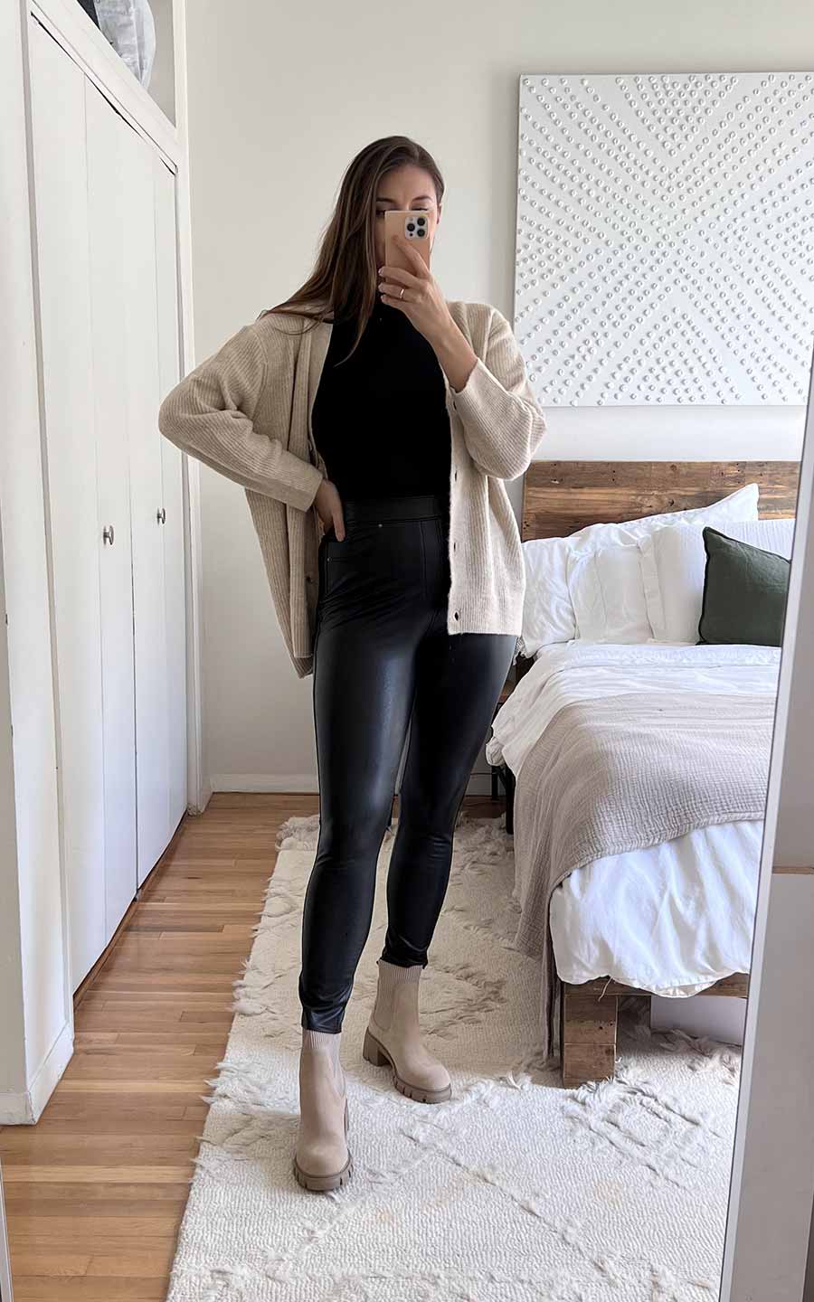 how to style leather leggings