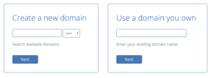 Picking your Domain name Bluehost