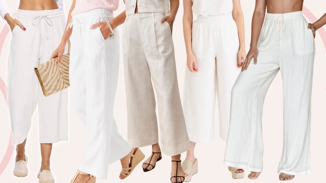 White Linen Pants for Women