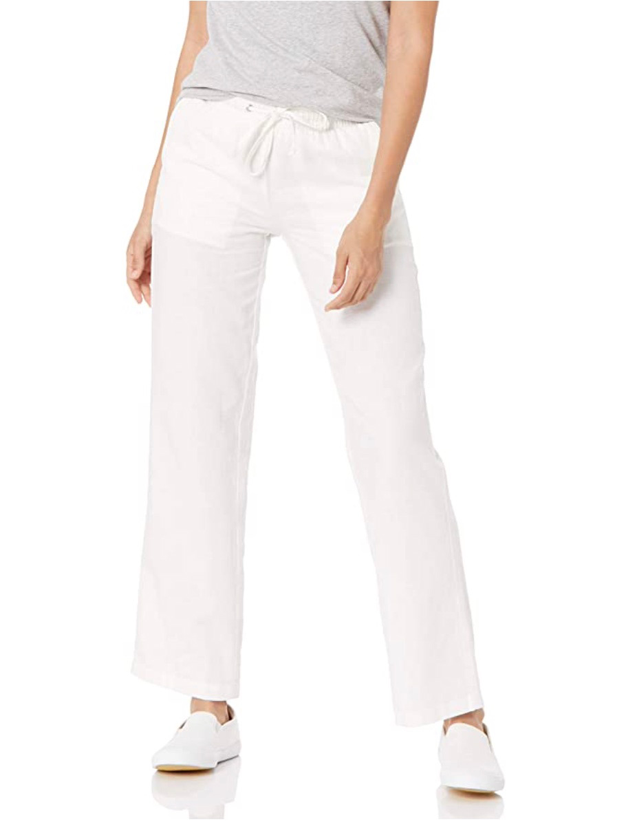 white linen pants for women