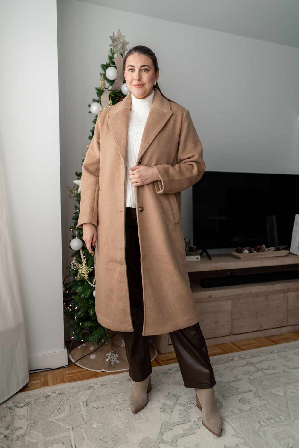 winter wool coat outfit