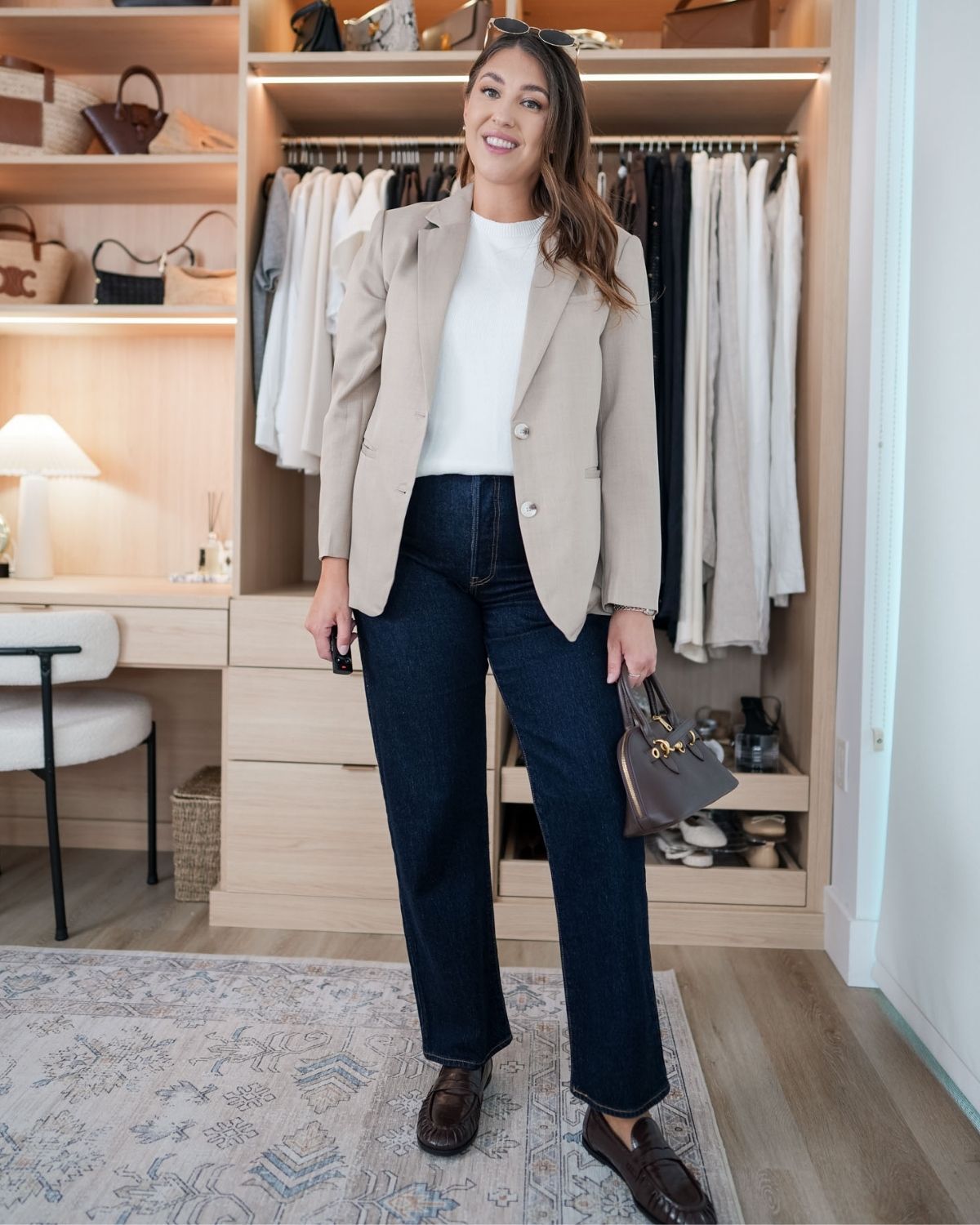 modern casual workwear amazon outfit blazer jeans