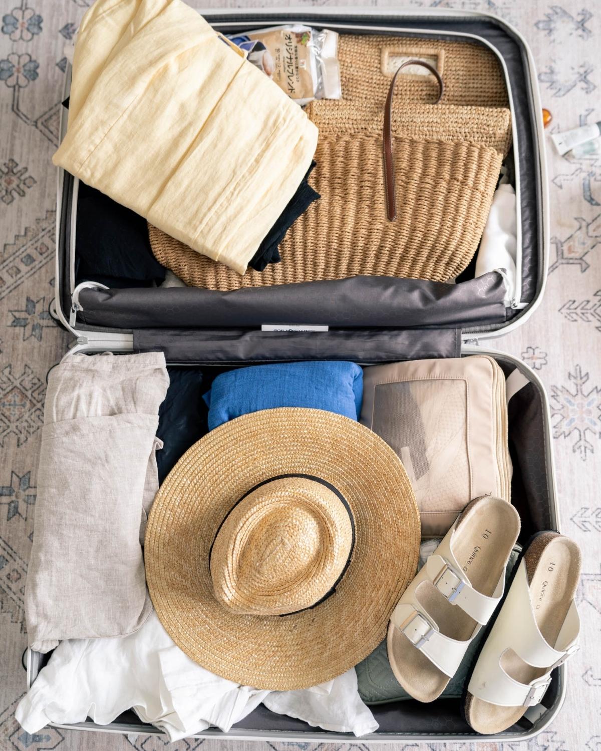 Amalfi Coast packing suitcase