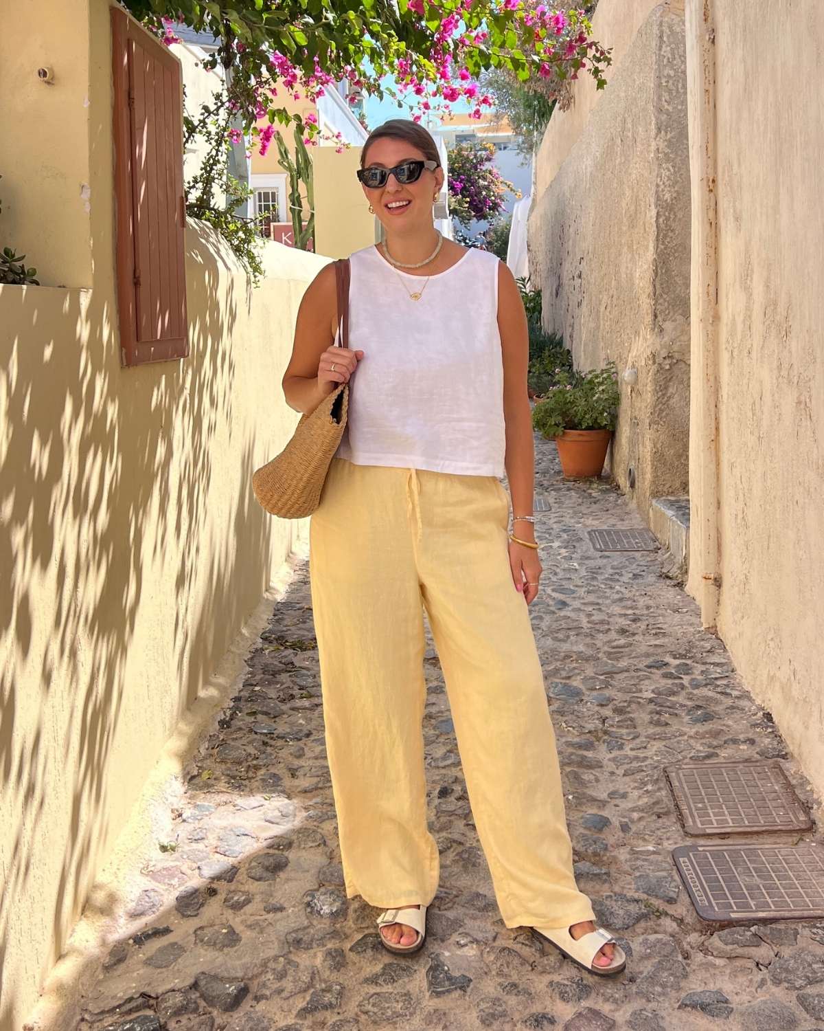 how to style linen pants