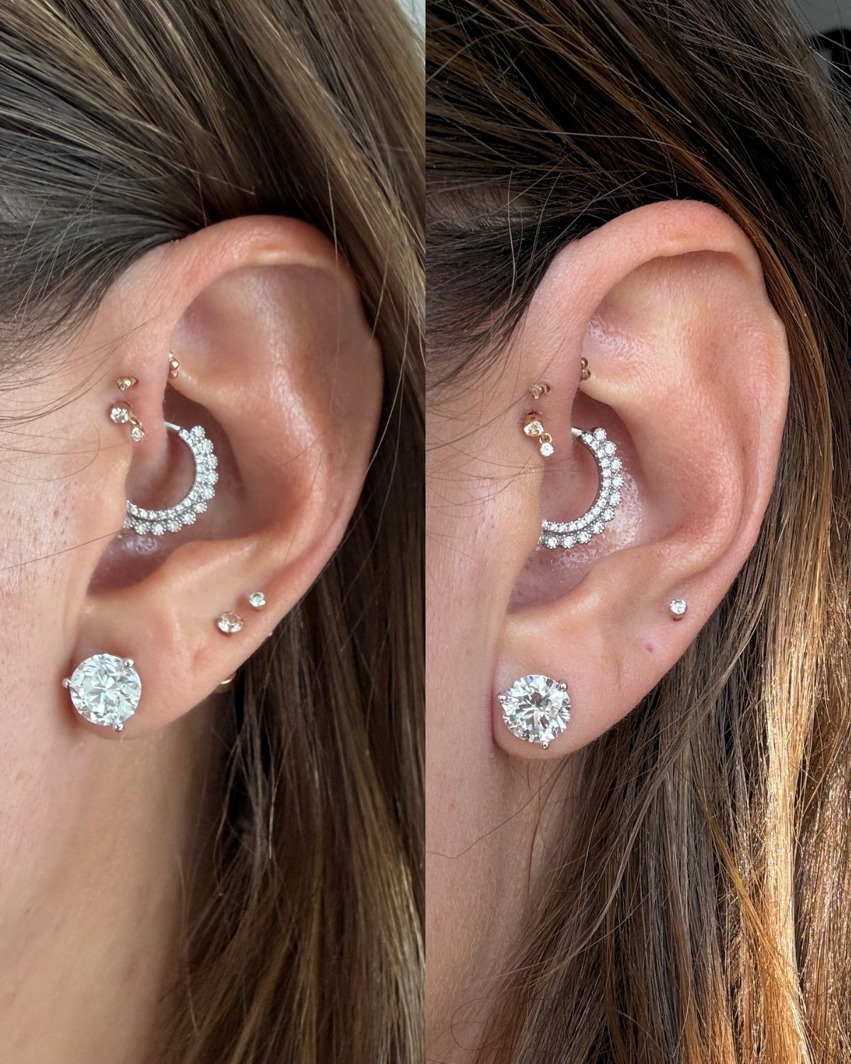 3ct vs 4ct diamond studs