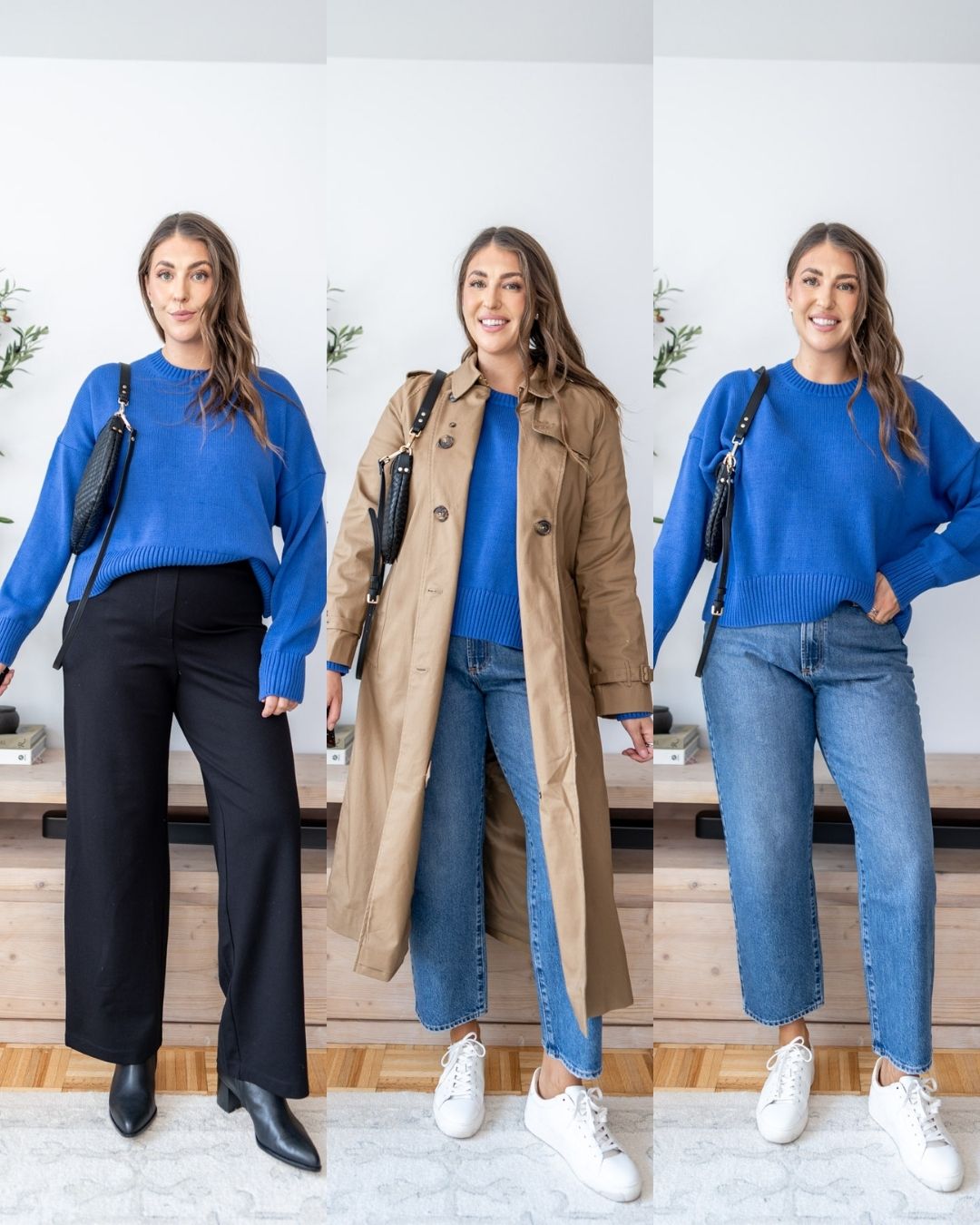 quince cobalt blue sweater