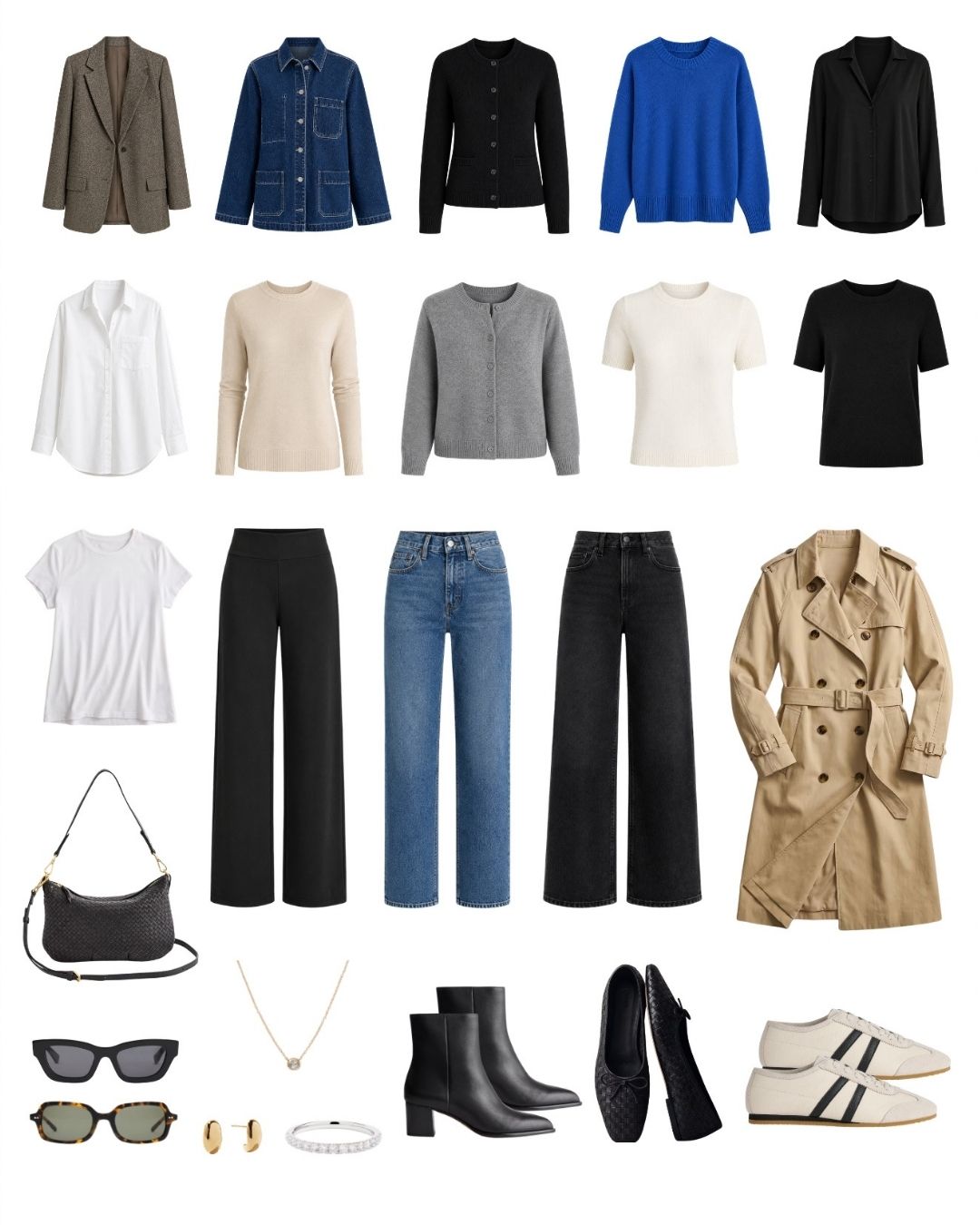 quince fall capsule wardrobe outfits