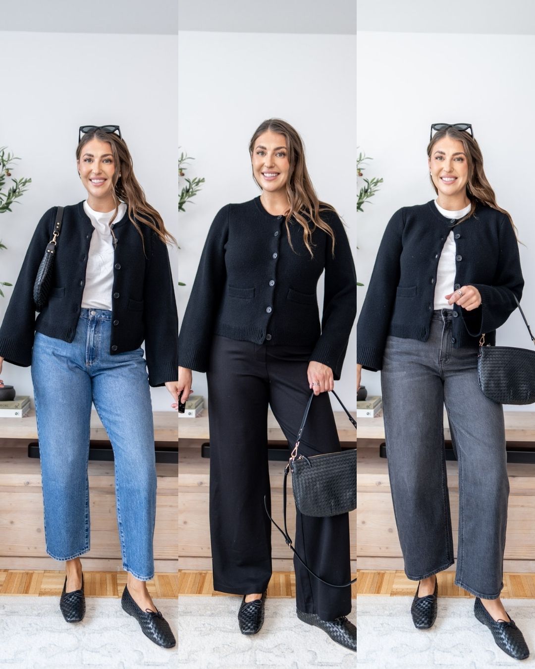 quince structured cardigan