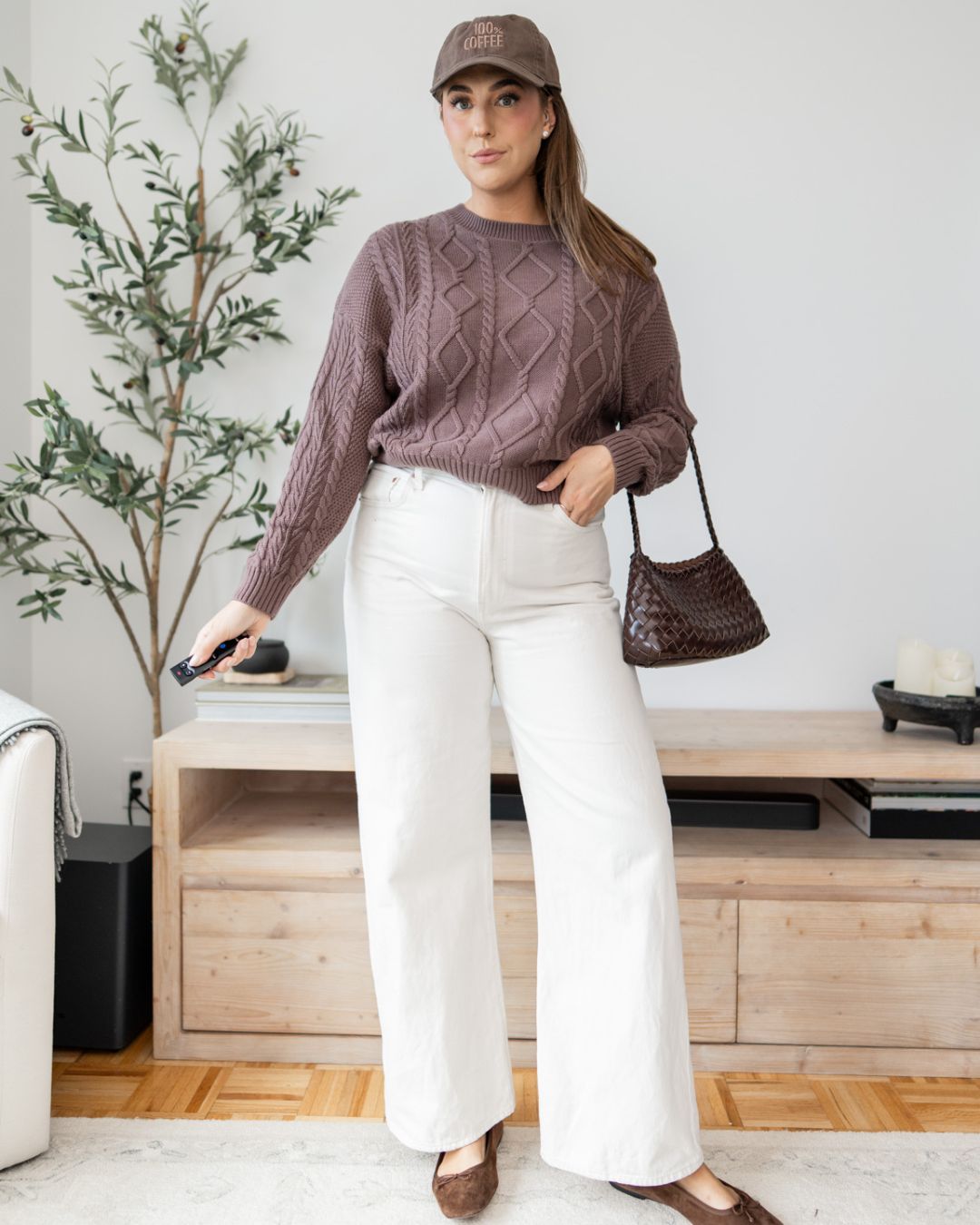 100% cotton cable knit sweater from Amazon for fall