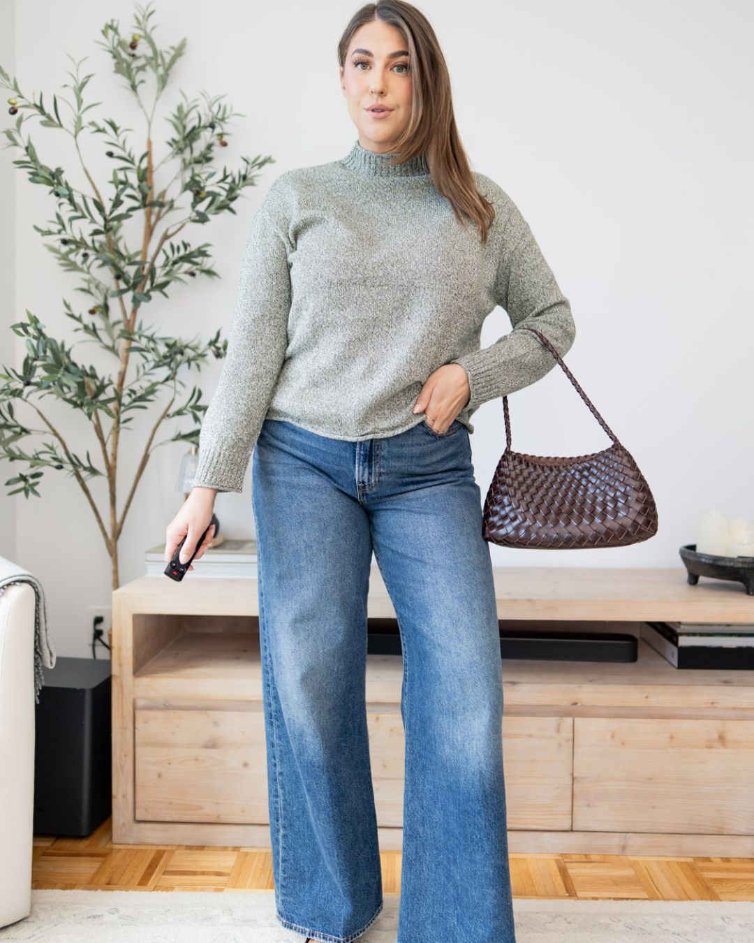 100% cotton mock neck sweater from Amazon