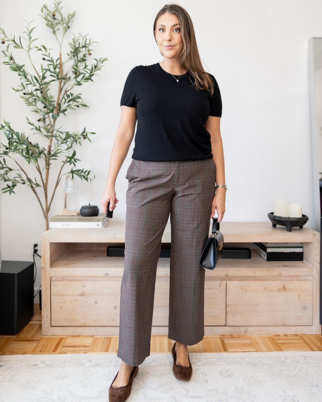 Bayard plaid cropped pants