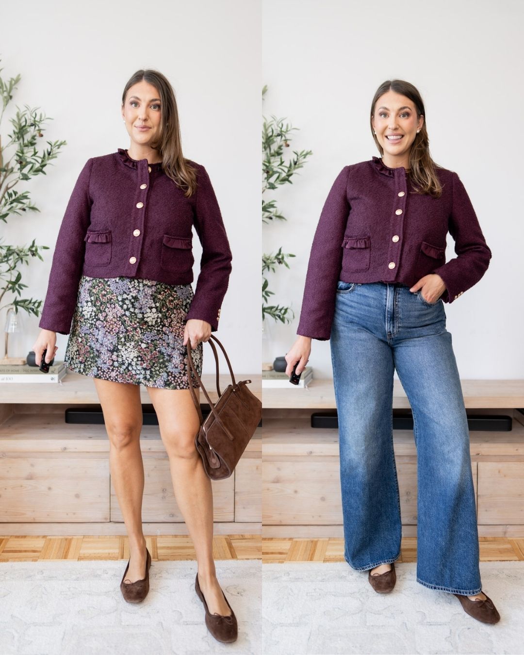 Burgundy lady jacket