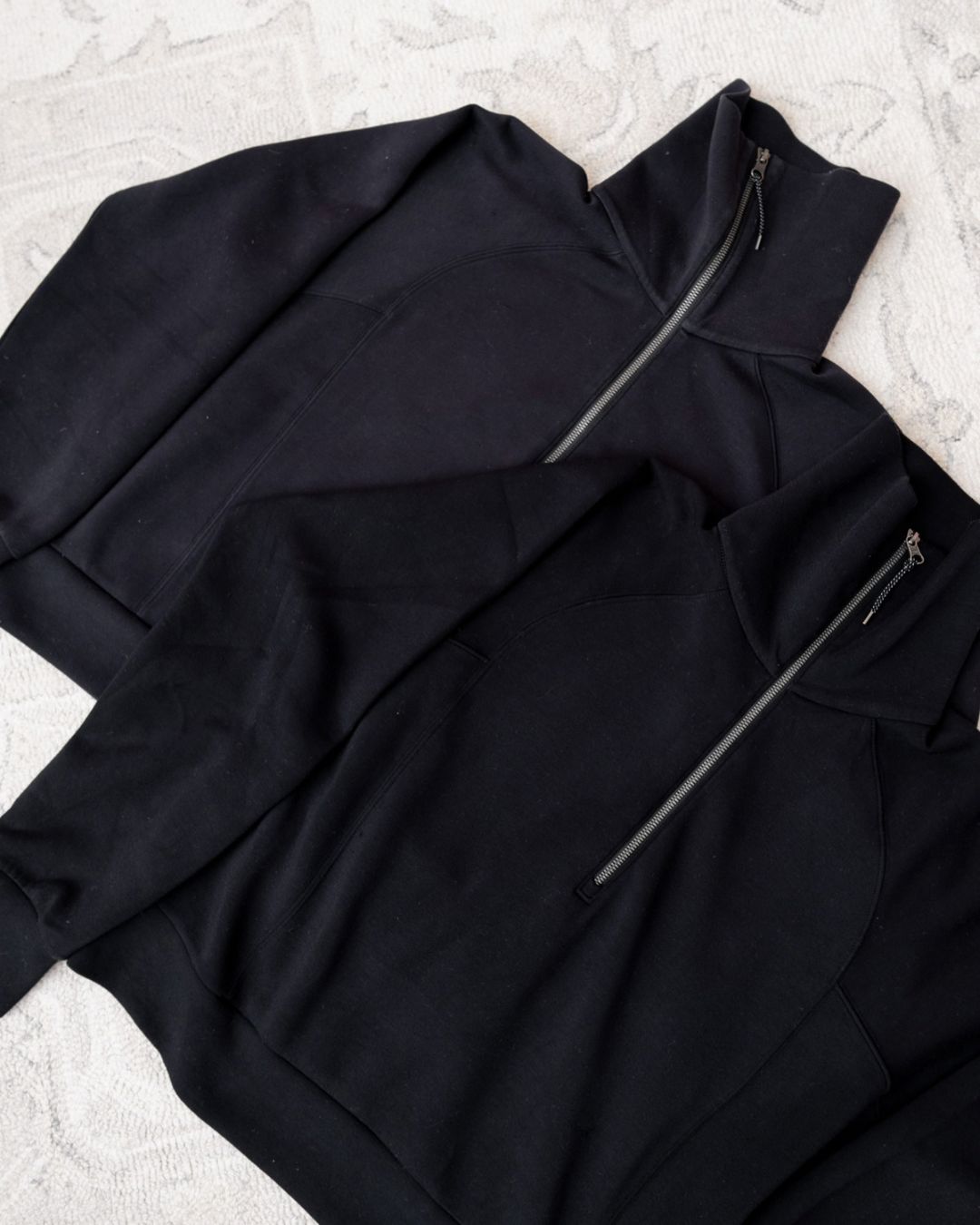 Black Spanx Air Essentials Half Zip