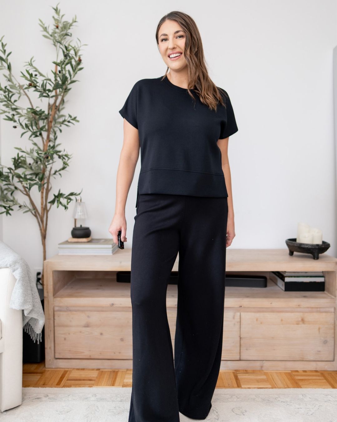 Black Spanx Air Essentials Tee