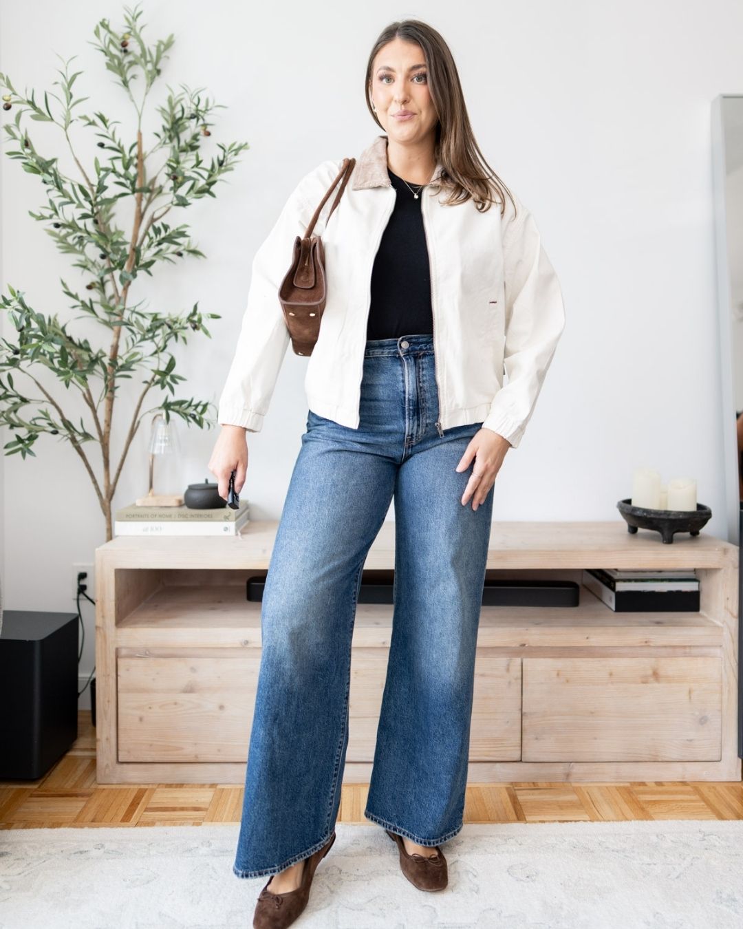 White barn jacket