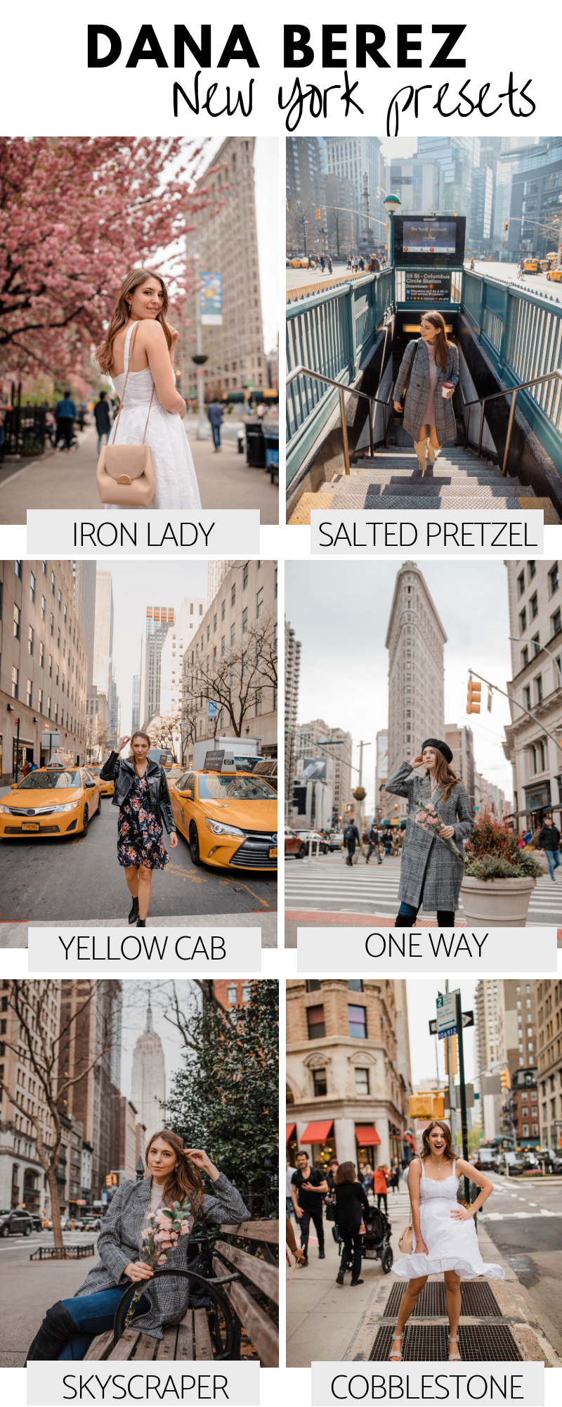 Lightroom Presets for Desktop: NYC Pack Blogger Presets for Instagram Dana Berez: NYC Collection